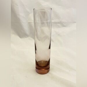 Blown Glass Amethyst Bud Vase, Lavender Glass, Unmarked, Vintage EUC